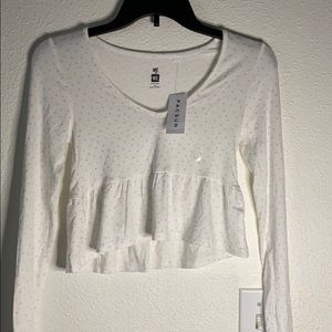 me to we floral peasant top NWT